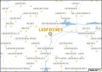 map of Les Friches