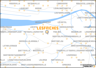 map of Les Friches