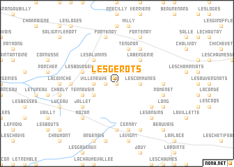 map of Les Gérots