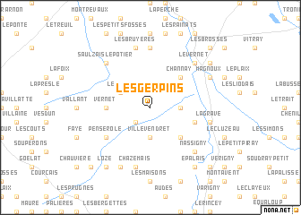 map of Les Gerpins