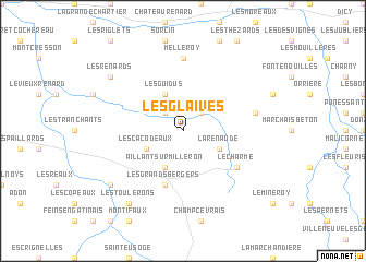 map of Les Glaives