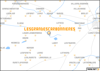 map of Les Grandes Carbonnières