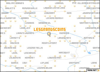 map of Les Grands Coins