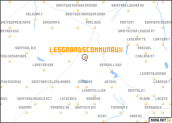 map of Les Grands Communaux