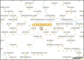 map of Les Granges