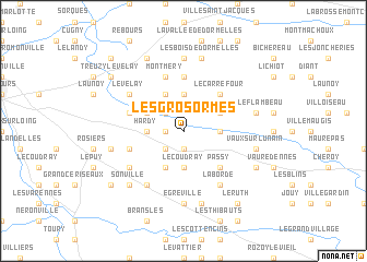 map of Les Gros Ormes