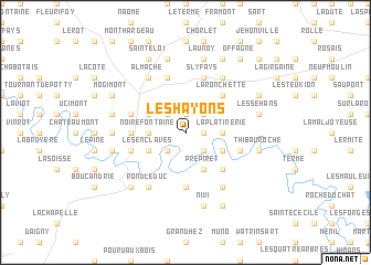 map of Les Hayons
