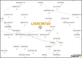 map of Leshchatuv