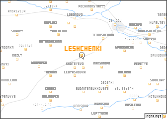 map of Leshchënki