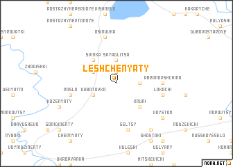 map of Leshchenyaty