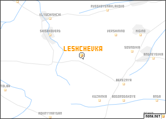 map of Leshchëvka