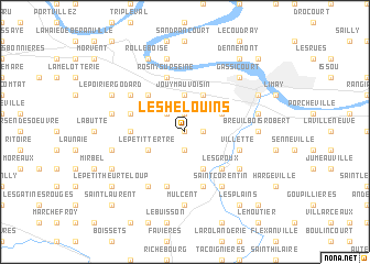 map of Les Hélouins