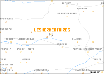 map of Les Hermentaires