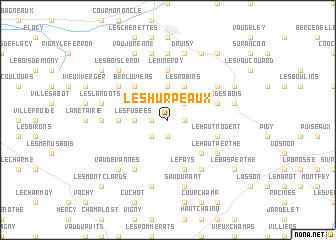 map of Les Hurpeaux