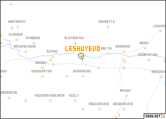 map of Leshuyevo