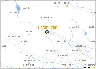 map of Lesichevo
