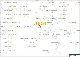 map of Lesiche