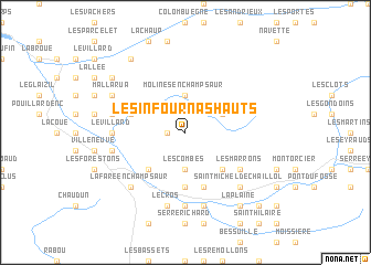 map of Les Infournas Hauts