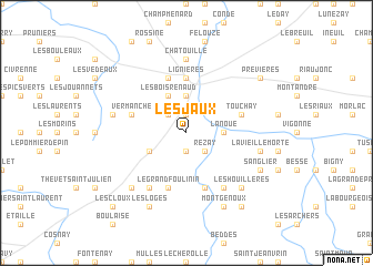 map of Les Jaux