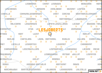 map of Les Joberts