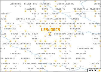 map of Les Joncs