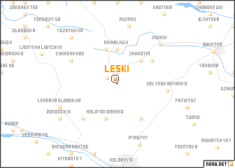 map of Leski