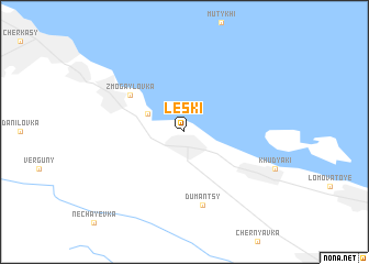 map of Lesʼki