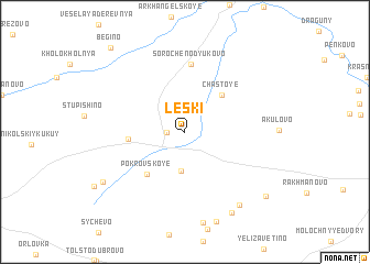 map of Leski