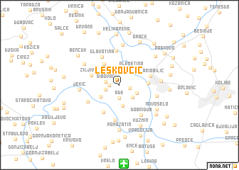 map of Leskovčić
