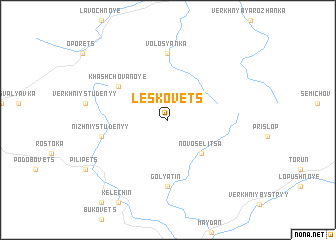 map of Leskovets