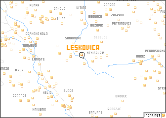 map of Leskovica