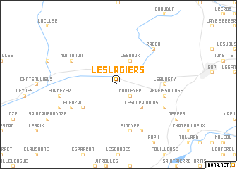 map of Les Lagiers