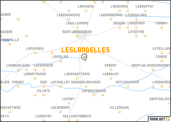 map of Les Landelles