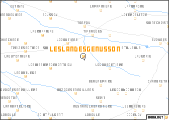 map of Les Landes-Génusson