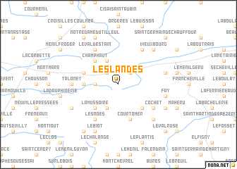 map of Les Landes