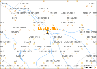 map of Les Laumes