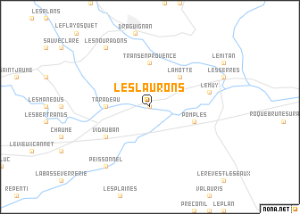 map of Les Laurons