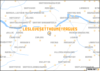 map of Les Lèves-et-Thoumeyragues