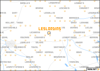 map of Les Lordins