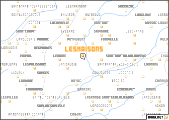 map of Les Maisons