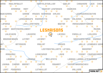 map of Les Maisons