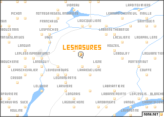 map of Les Masures