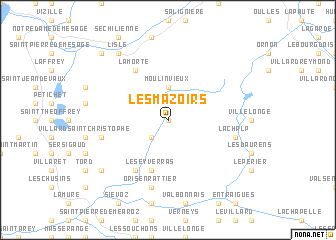 map of Les Mazoirs