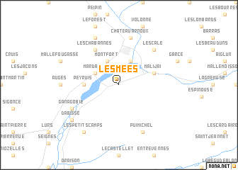 map of Les Mées