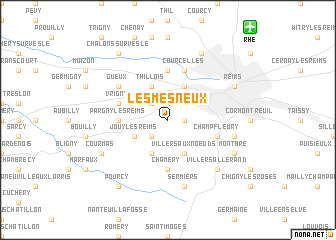 map of Les Mesneux