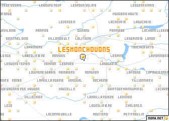 map of Les Monchouons