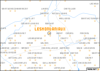 map of Les Mondaniaux