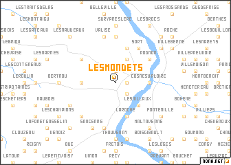 map of Les Mondets