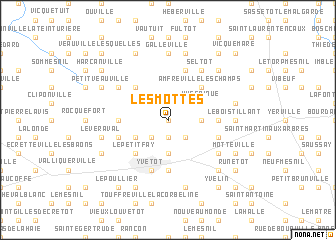 map of Les Mottes