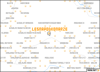 map of Leśna Podkonarze